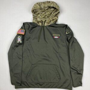 New England Patriots Nike Camo Hoodie Womens XL Salute The Troops